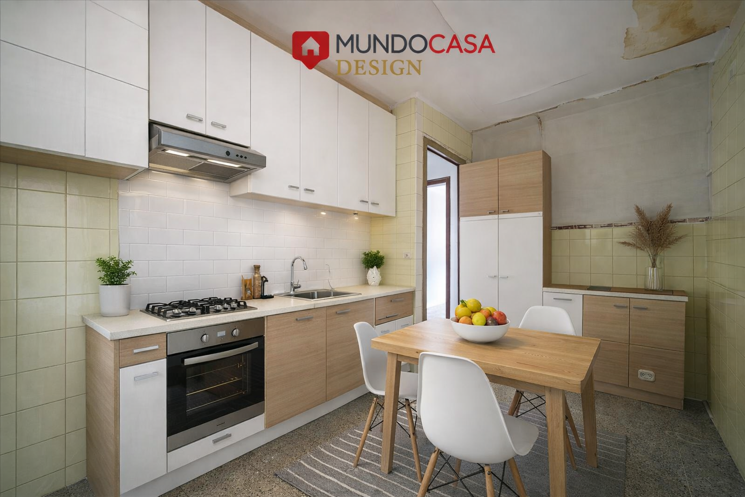 Küche von Wohnung zum Verkauf in Sant Joan Les Fonts mit Terrasse