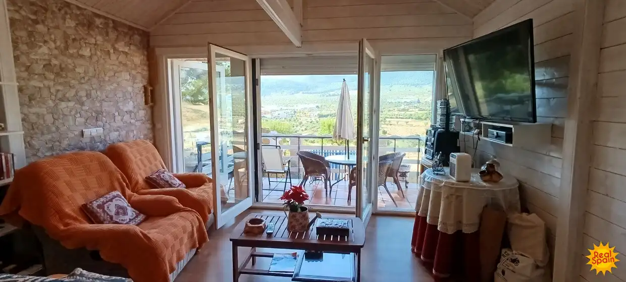 Sala de estar de Finca rústica en venta en María con Terraza