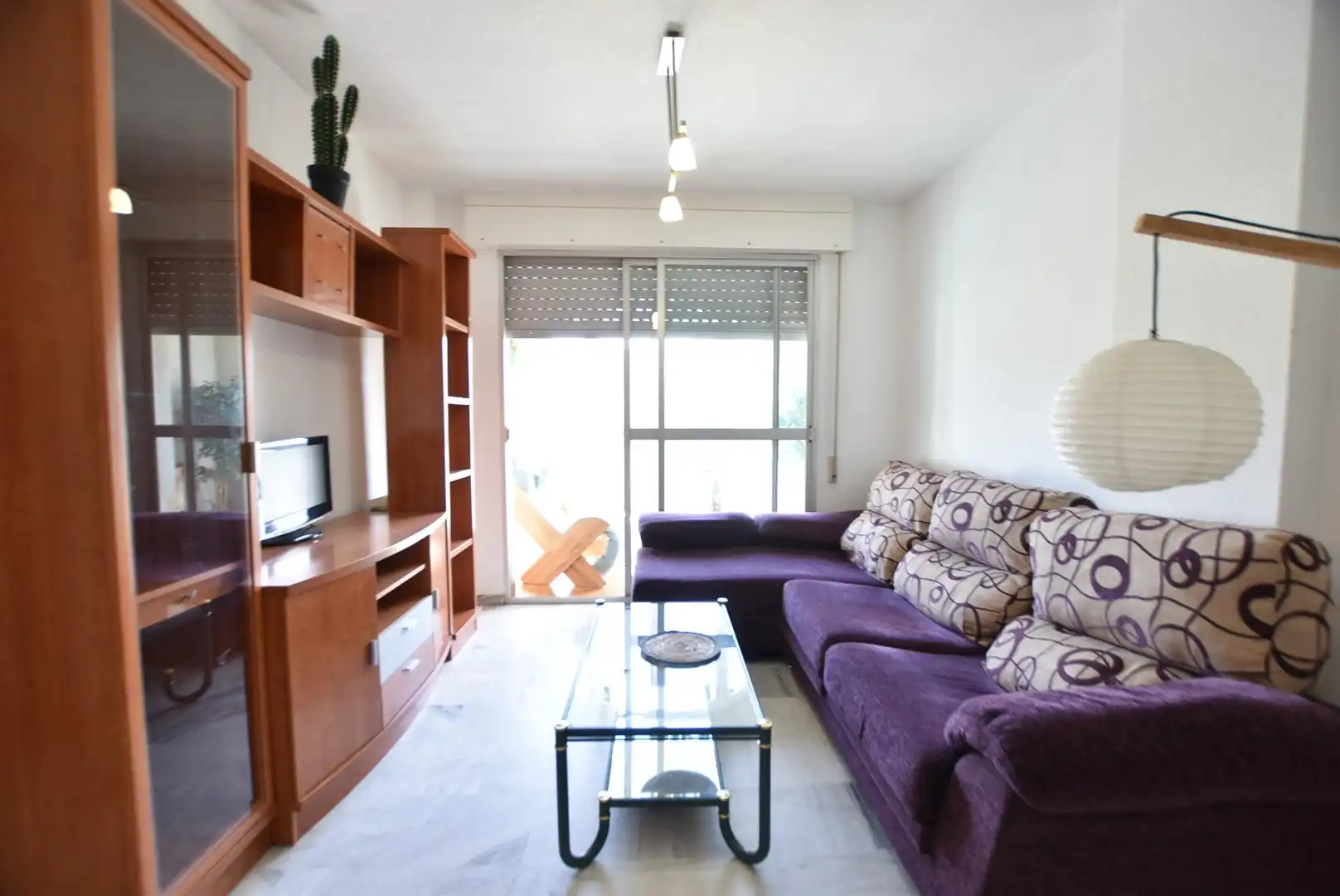 Wohnzimmer von Wohnung zur Miete in Granada mit Heizung, Möbliert und Balkon