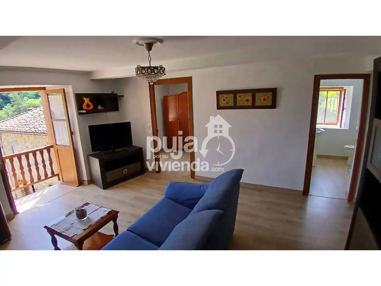Sala de estar de Casa o chalet en venta en Tineo con Jardín privado, Terraza y Amueblado