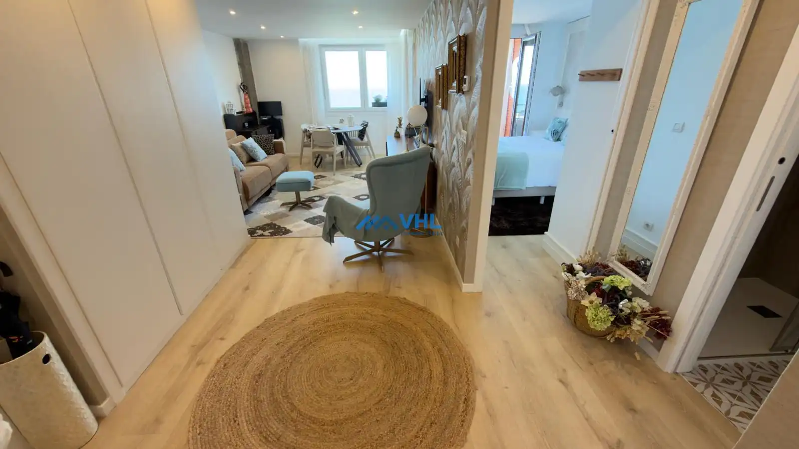 Wohnzimmer von Wohnung zum Verkauf in Castro-Urdiales mit Klimaanlage, Heizung und Terrasse