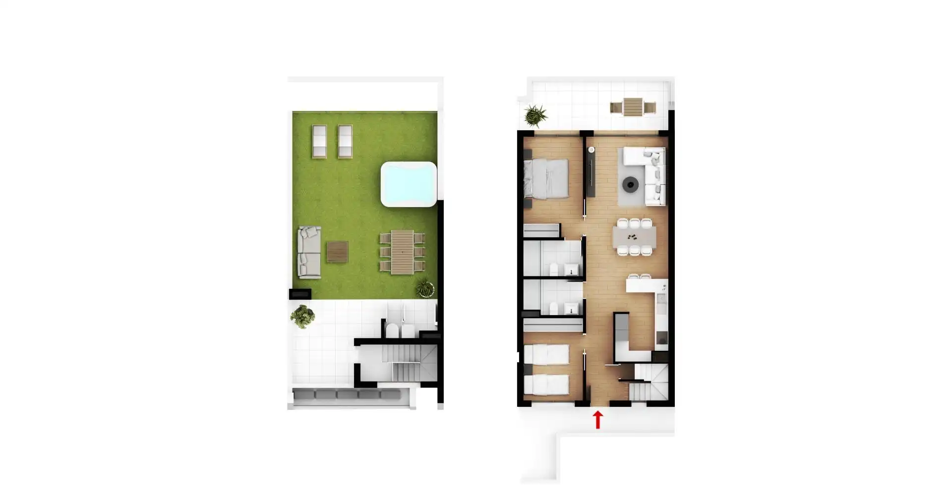Duplexes for sale in Dénia  with Air Conditioner, Private garden and Terrace