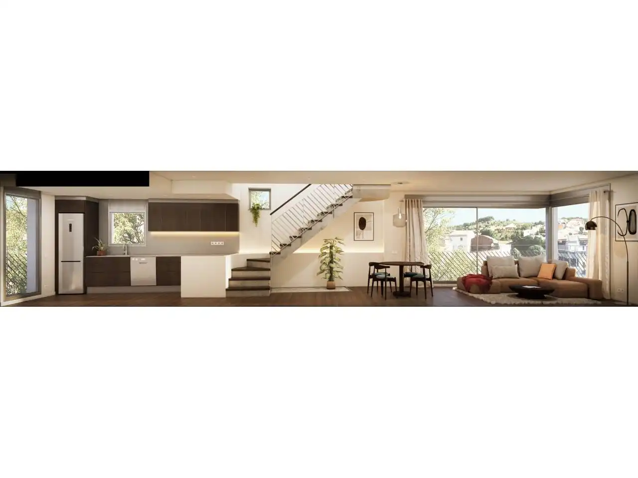 Sala d'estar de Dúplex en venda en Sant Feliu de Codines, Barcelona