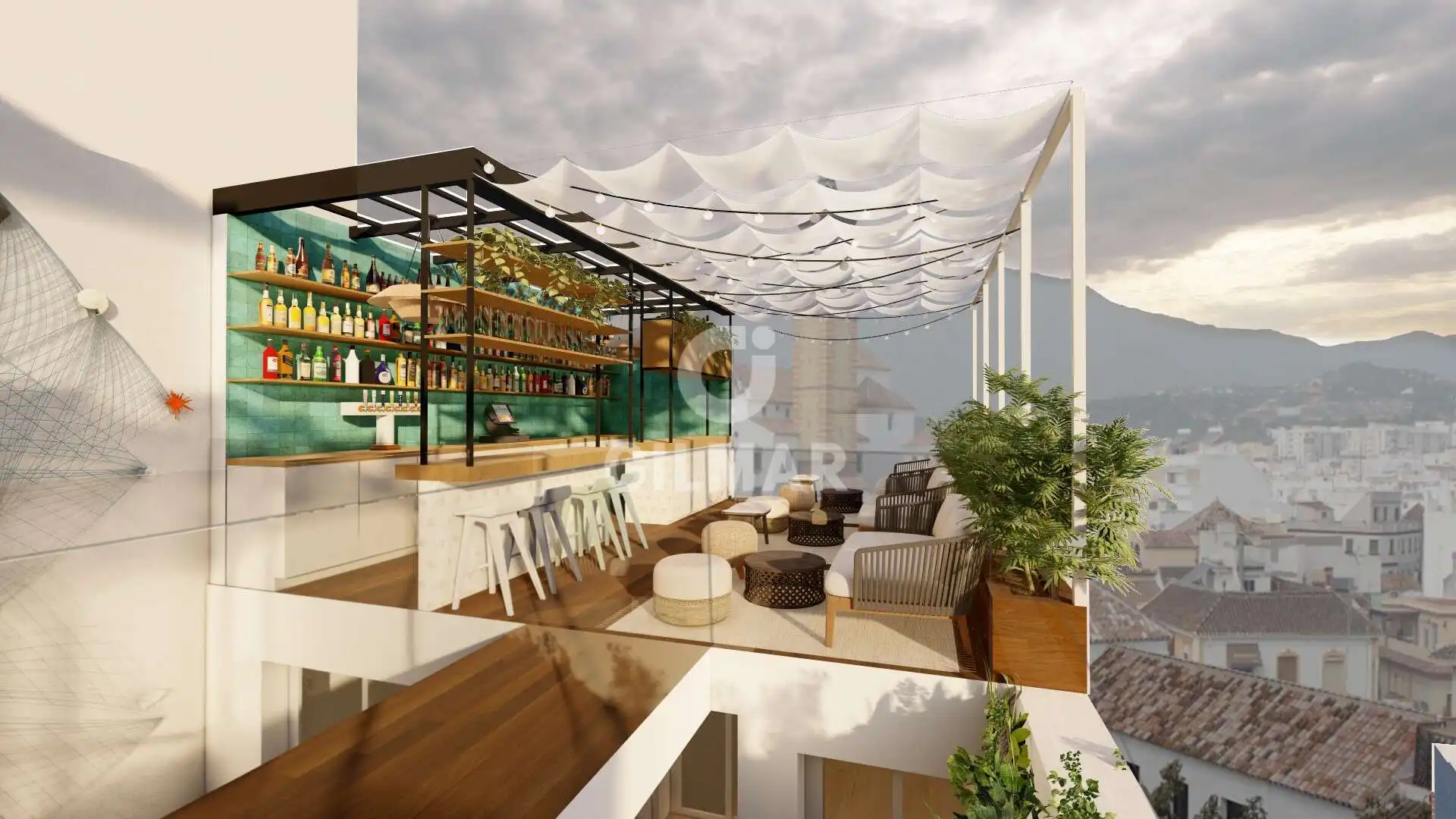 Terrasse von Fabrik Grundstücke zum Verkauf in Estepona