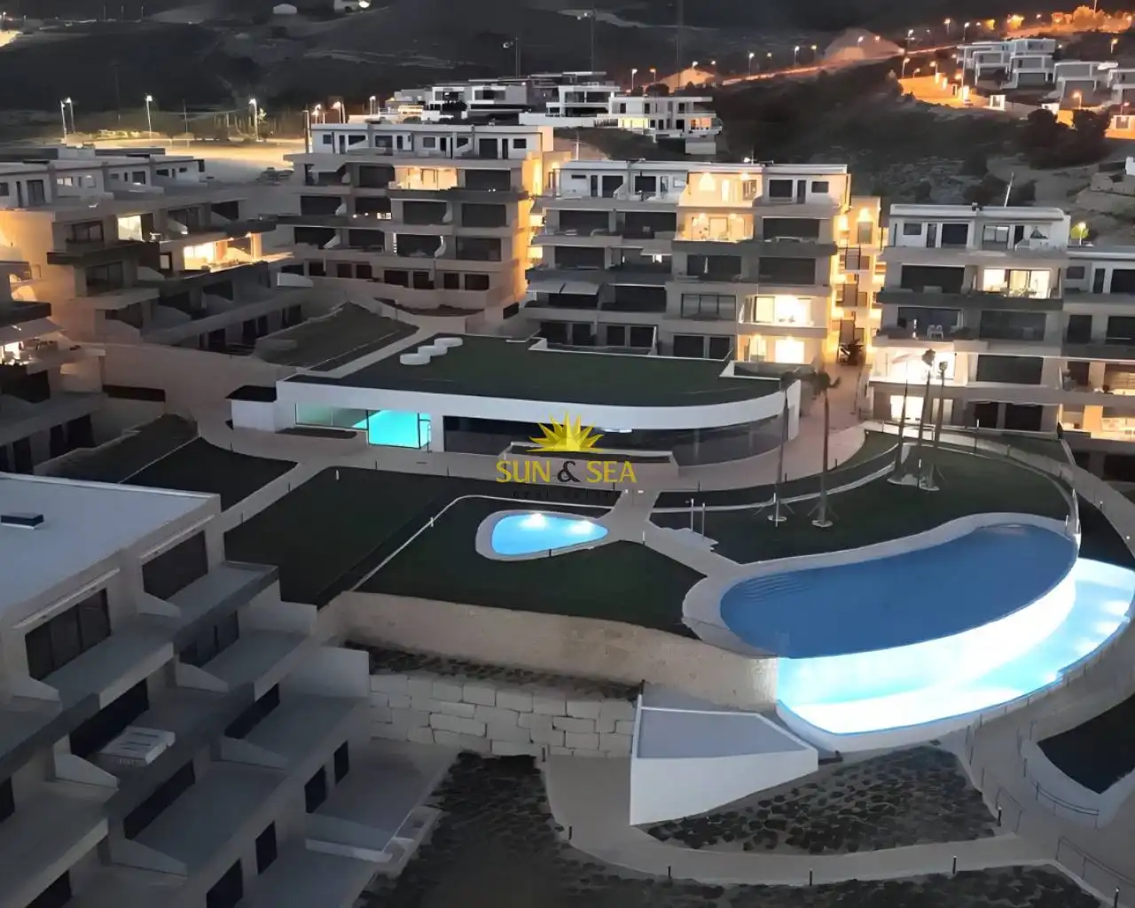 Schwimmbecken von Wohnungen zur Miete in Finestrat mit Klimaanlage, Heizung und Terrasse