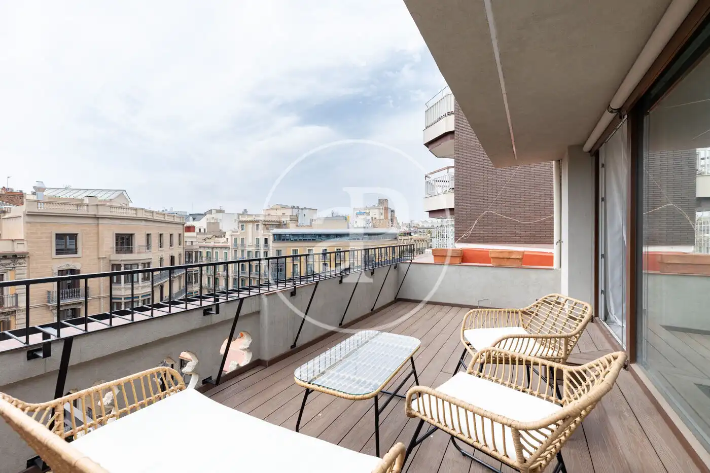 Terrace of Flat for rent in Barcelona  with Air Conditioner, Heating and Terrace