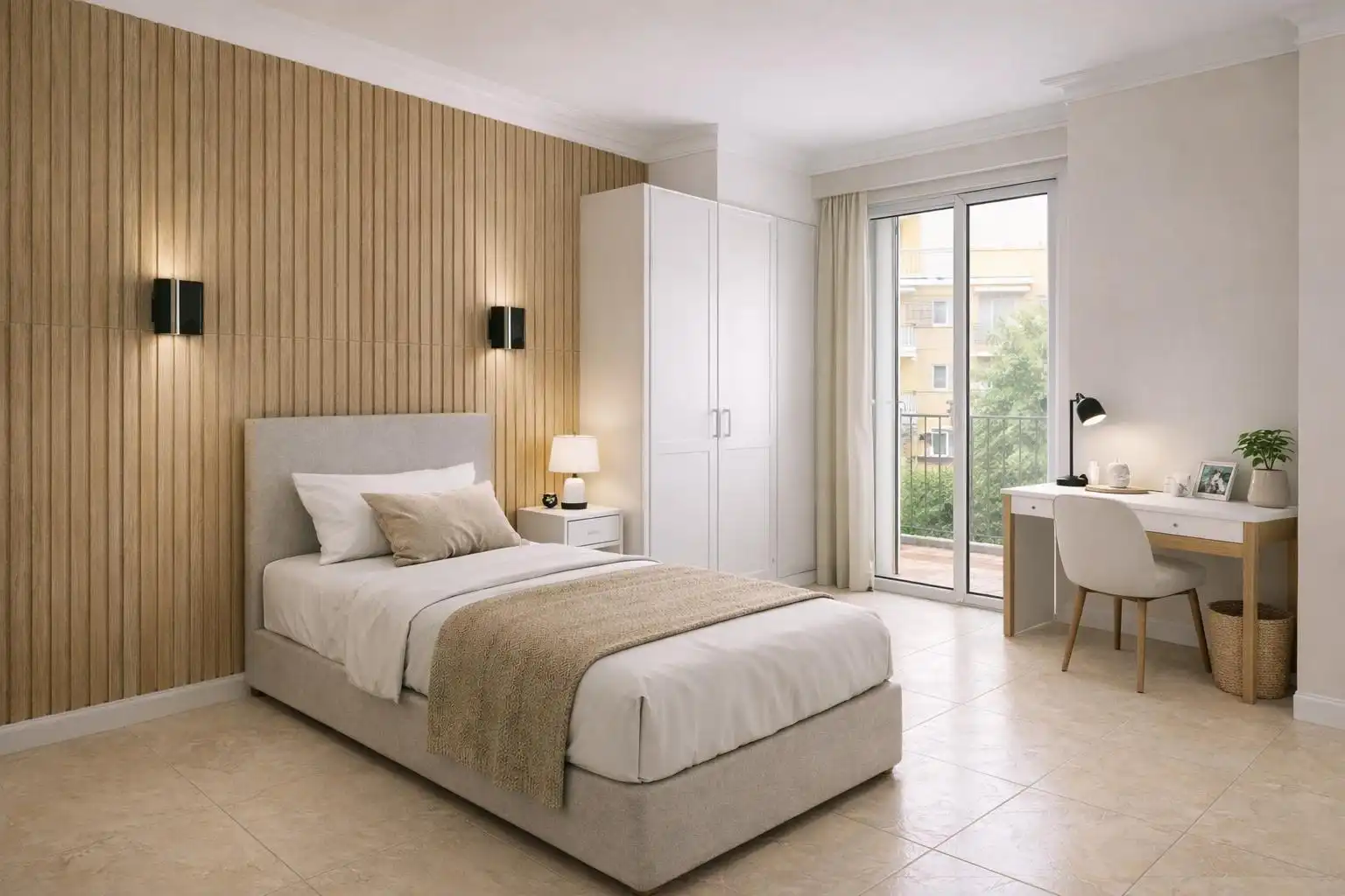 Habitación de Piso para compartir en Sevilla con Aire acondicionado, Terraza y Amueblado