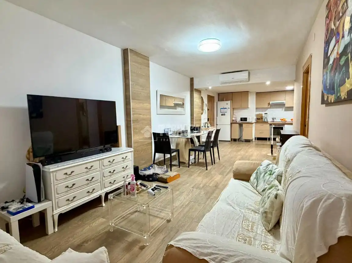 Living room of Flat for sale in Mijas  with Heating, Parquet flooring and Terrace