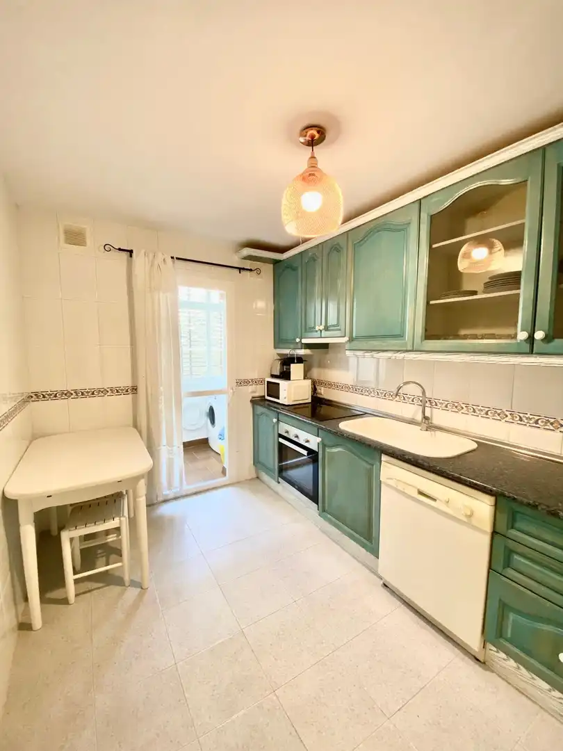 Kitchen of Apartments for rent in Marbella  with Air Conditioner, Furnished and Balcony