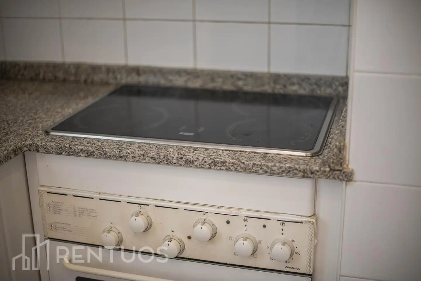 Küche von Wohnung zur Miete in Barcelona mit Klimaanlage und Terrasse