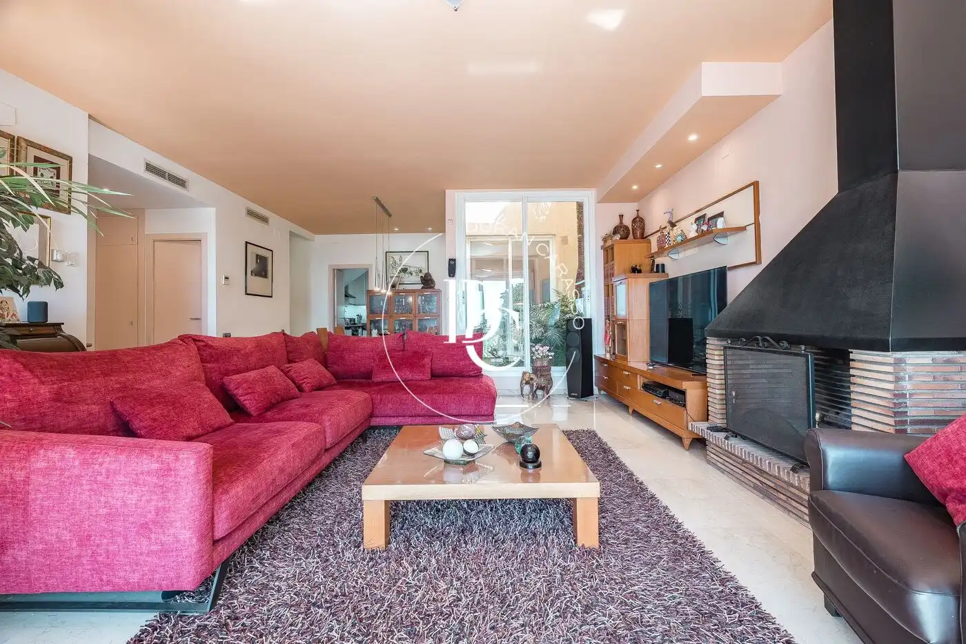 Sala de estar de Casa o chalet en venta en Sitges con Aire acondicionado, Calefacción y Jardín privado