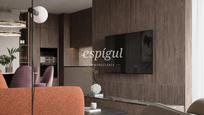 Living room of Flat for sale in  Barcelona Capital  with Air Conditioner, Heating and Parquet flooring