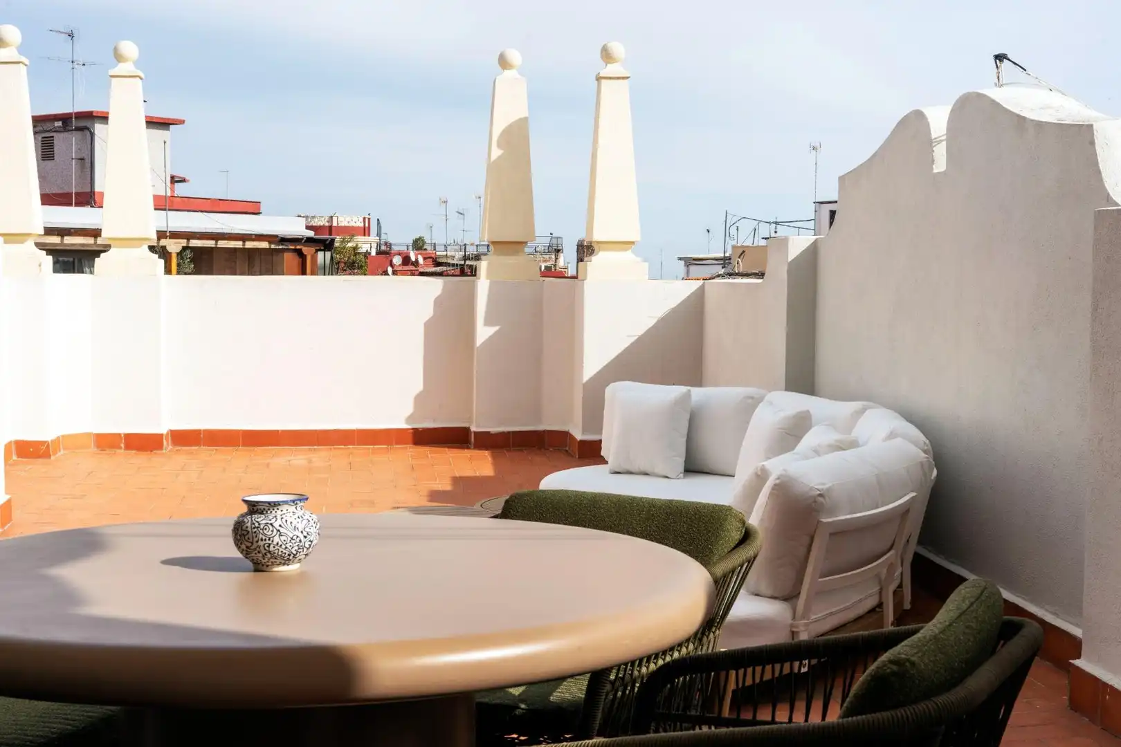Terrace of Attic for rent in Valencia  with Air Conditioner, Heating and Terrace