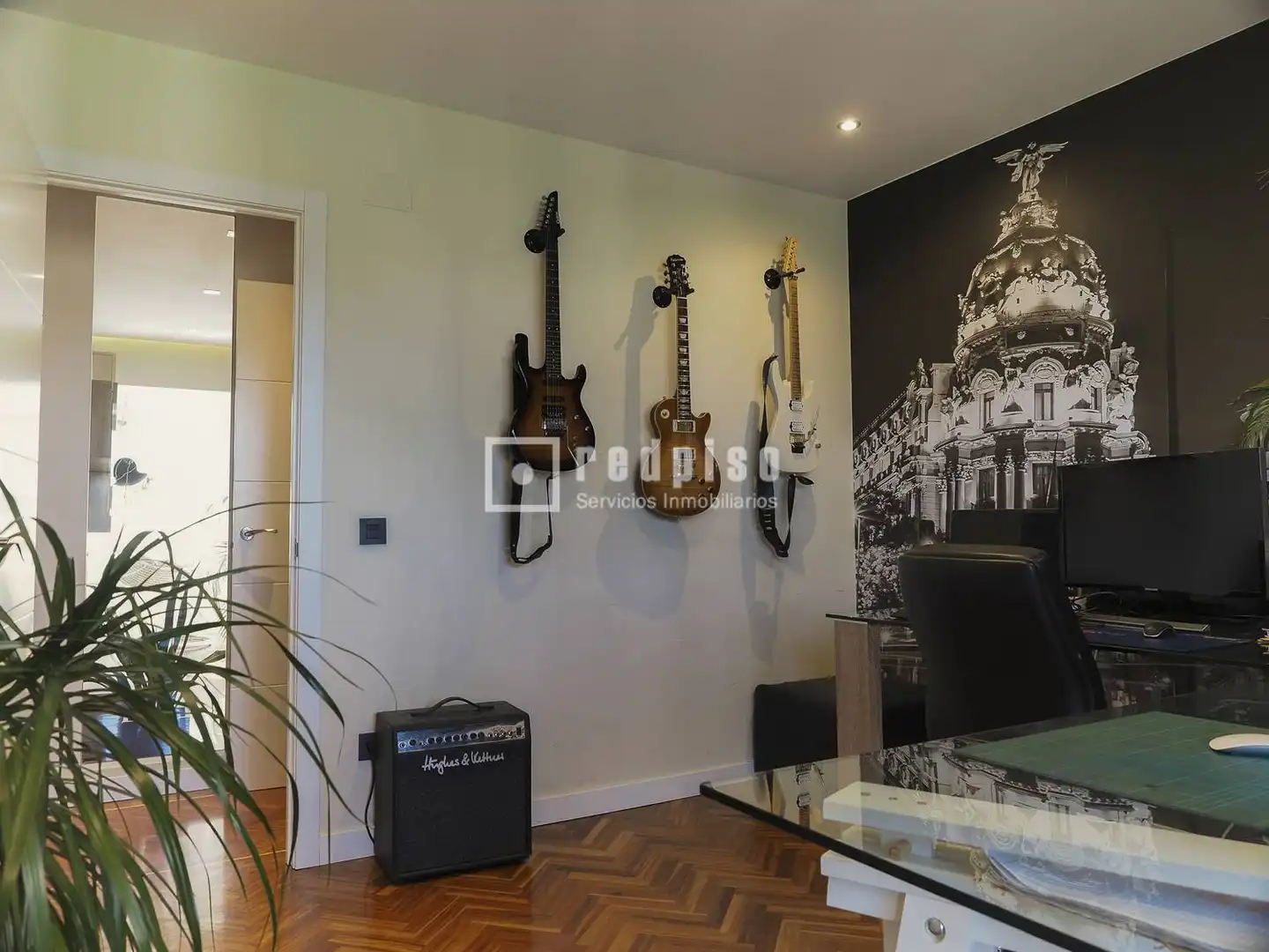 Sala d'estar de Pis en venda en Madrid amb Calefacció, Jardí privat i Terrassa