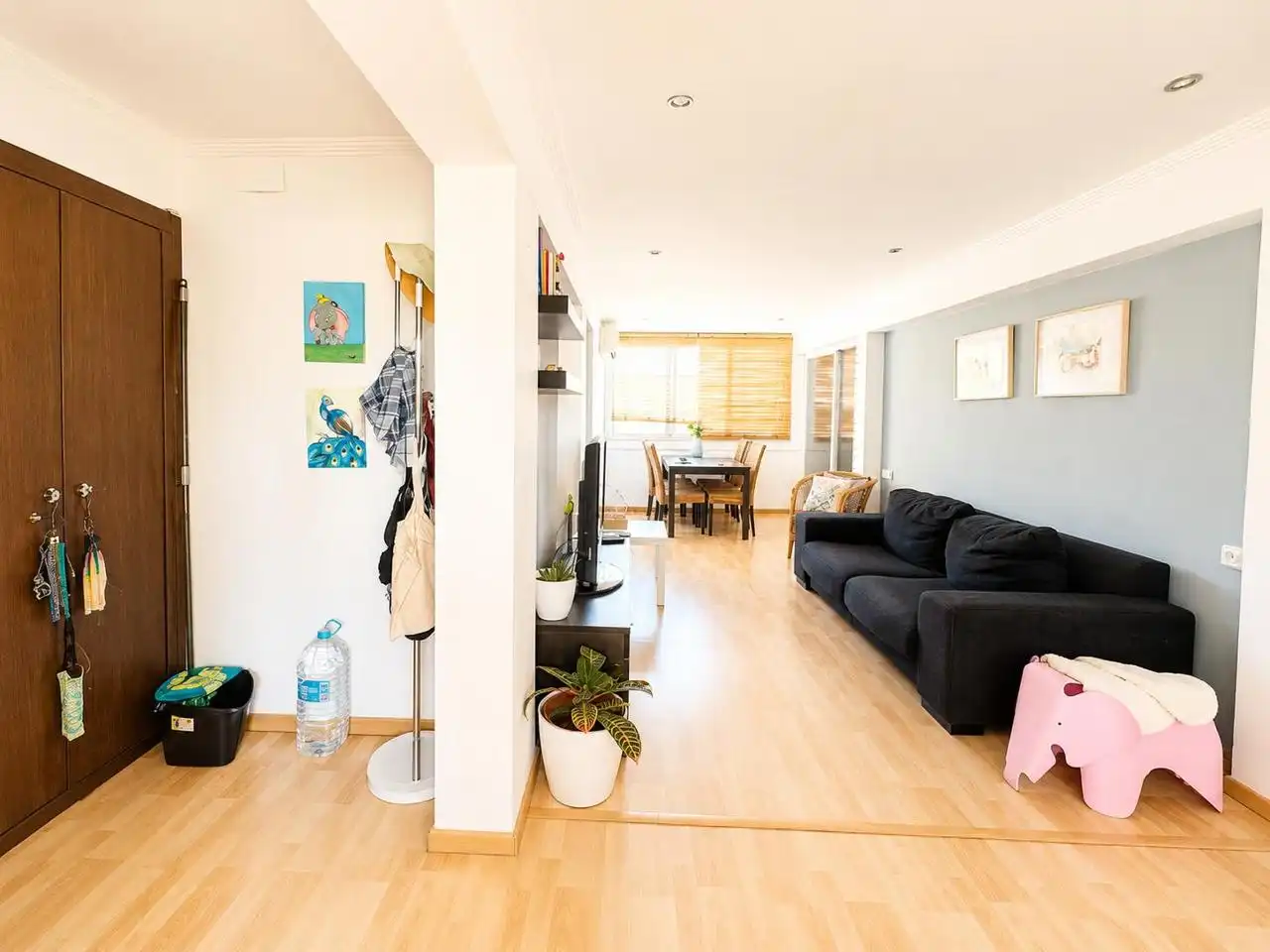 Sala d'estar de Pis en venda en Valencia amb Aire condicionat, Terrassa i Moblat