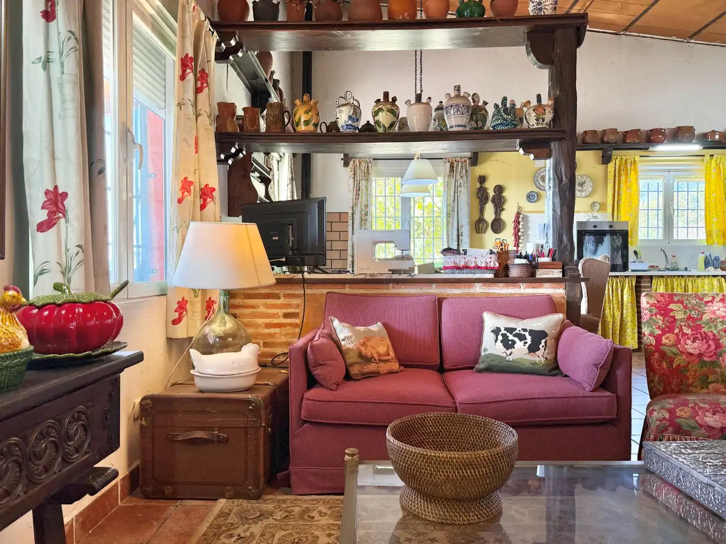 Sala de estar de Finca rústica en venta en Piedralaves con Jardín privado, Terraza y Trastero