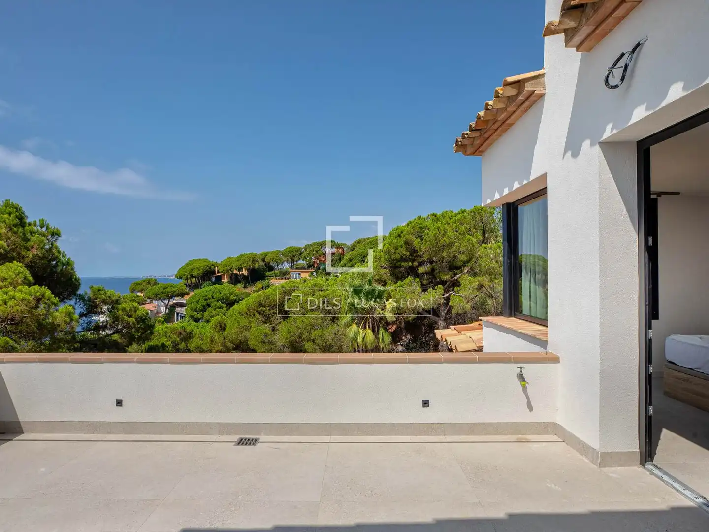 Terrasse von Haus oder Chalet zum Verkauf in Lloret de Mar mit Klimaanlage, Heizung und Privatgarten