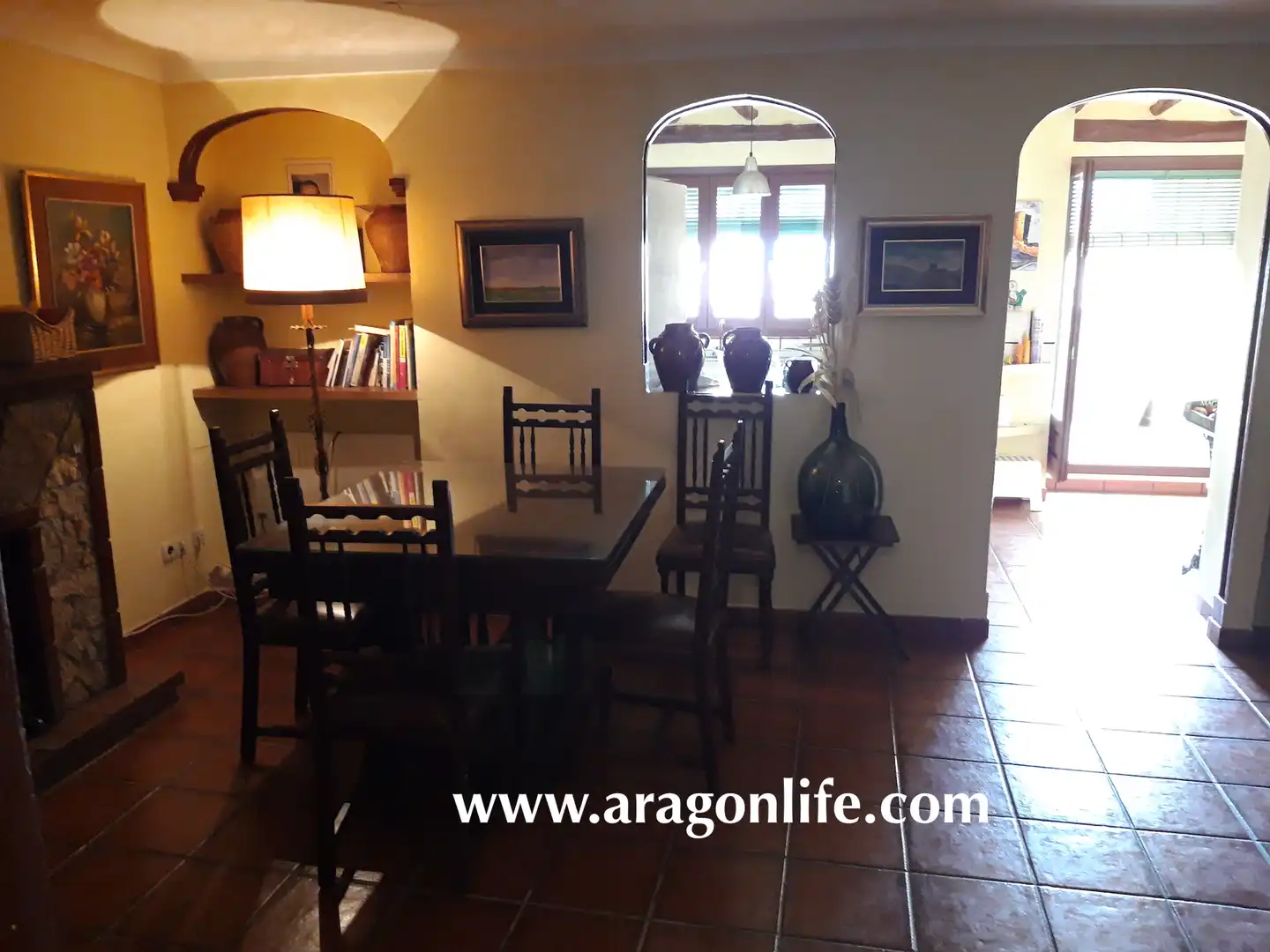 Dining room of Houses for sale in Maella  with Furnished, Oven and Washing machine