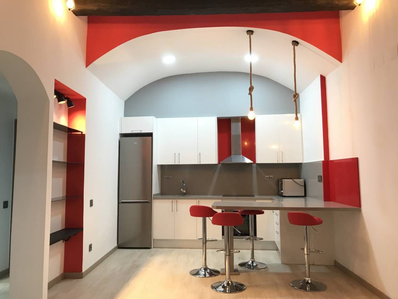 Kitchen of Study for sale in  Barcelona Capital  with Parquet flooring and Furnished