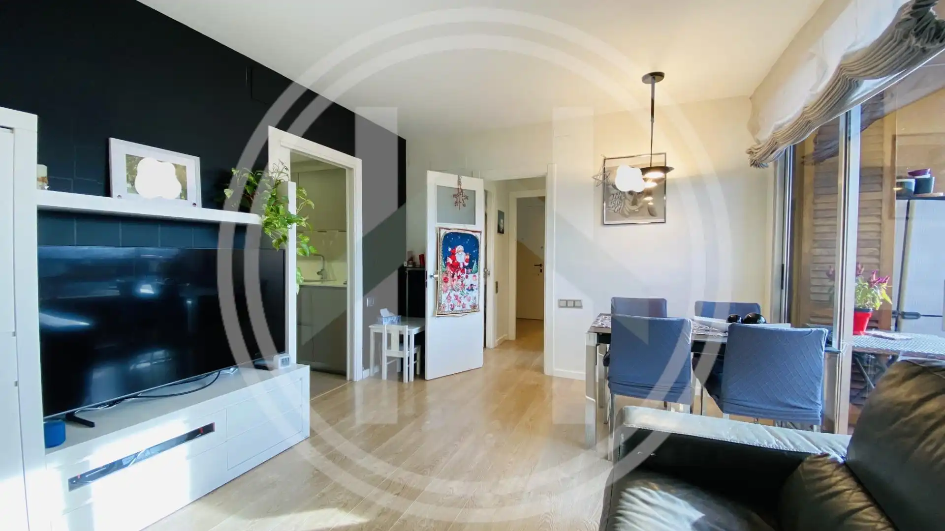 Living room of Flat for sale in Granollers  with Heating, Parquet flooring and Balcony