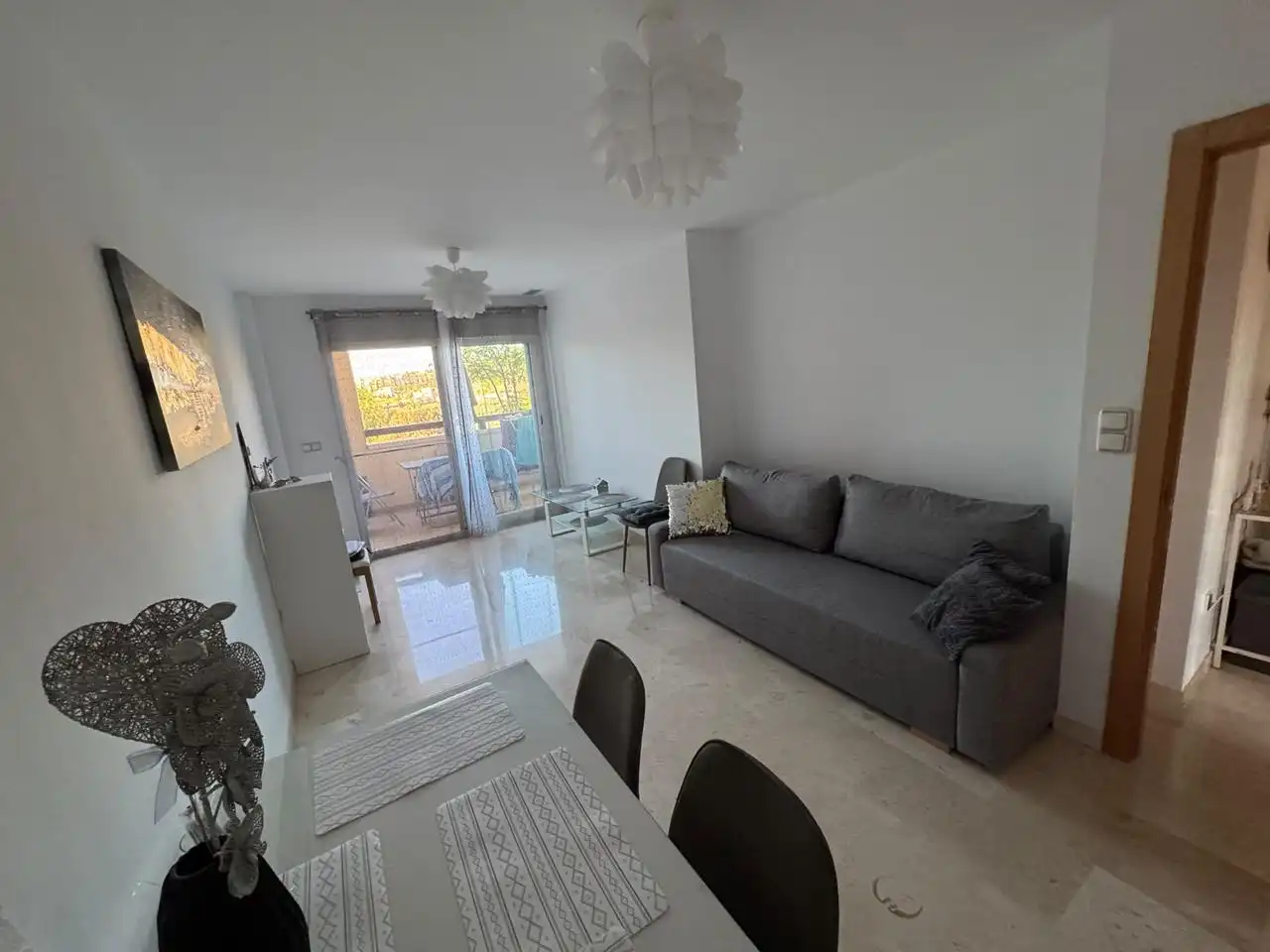 Wohnzimmer von Wohnung zum Verkauf in Murcia mit Klimaanlage, Terrasse und Möbliert