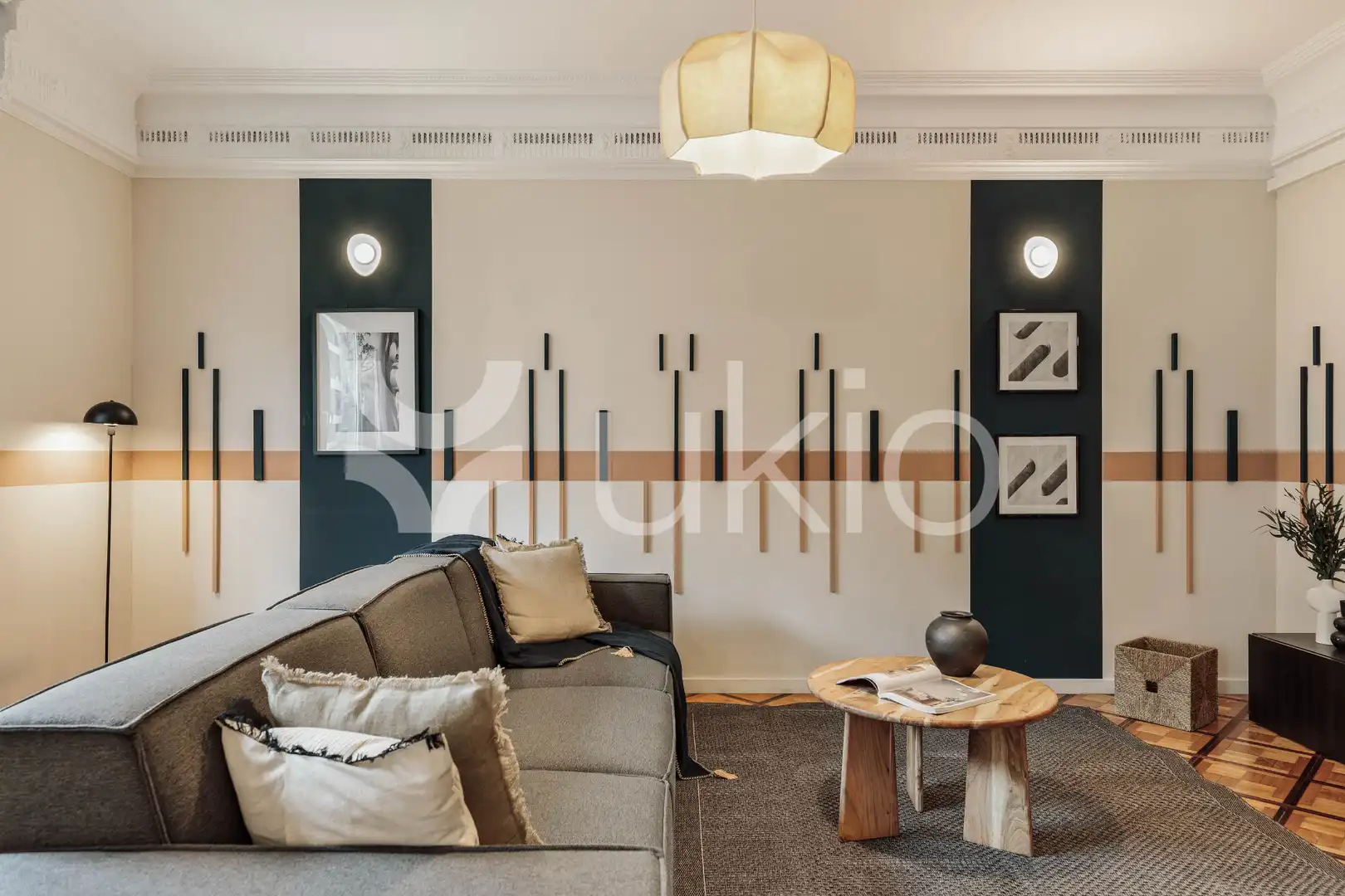Living room of Apartments for rent in Barcelona  with Air Conditioner, Heating and Furnished