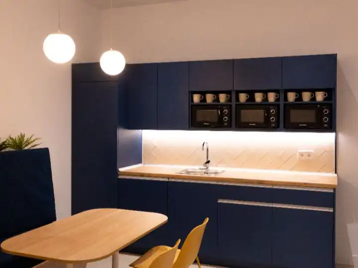 Kitchen of Office for rent in Madrid  with Air Conditioner, Heating and Furnished