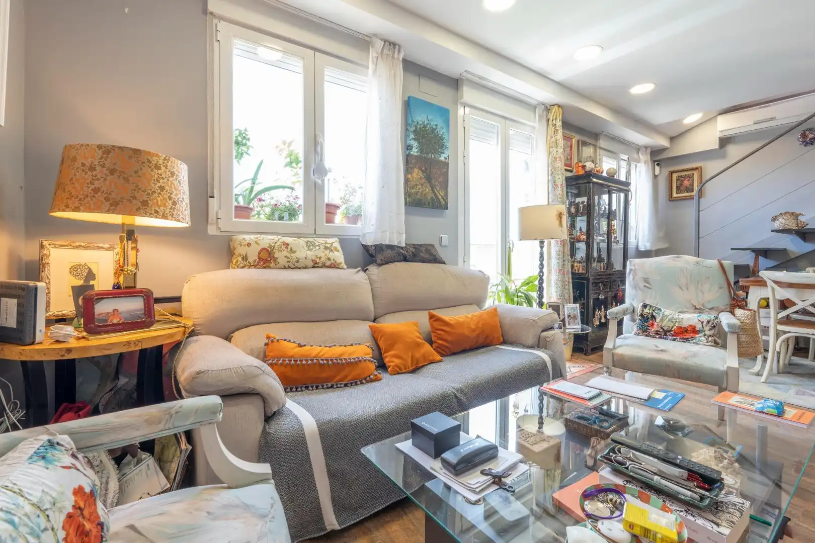 Sala d'estar de Dúplex en venda en Madrid amb Terrassa