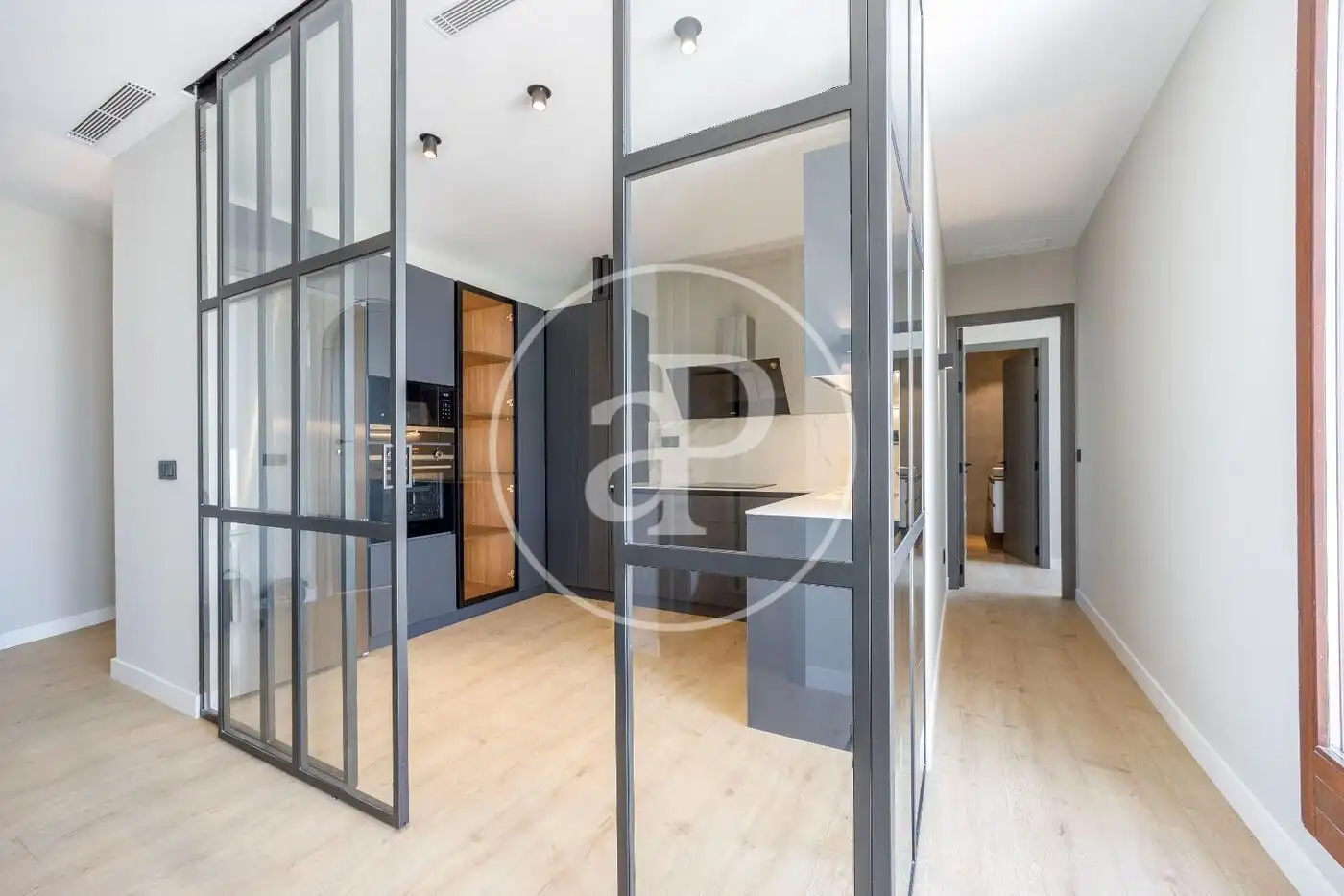 Kitchen of Flat for rent in Valencia  with Air Conditioner, Heating and Balcony