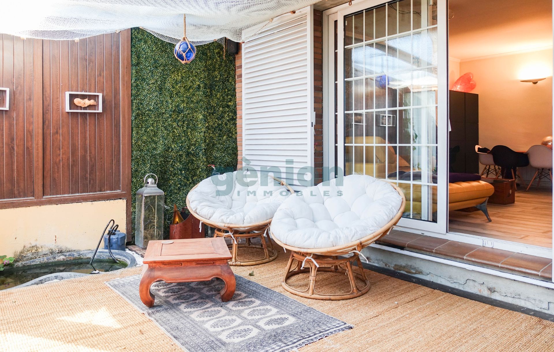 Terrace of Single-family semi-detached for sale in Girona Capital  with Private garden