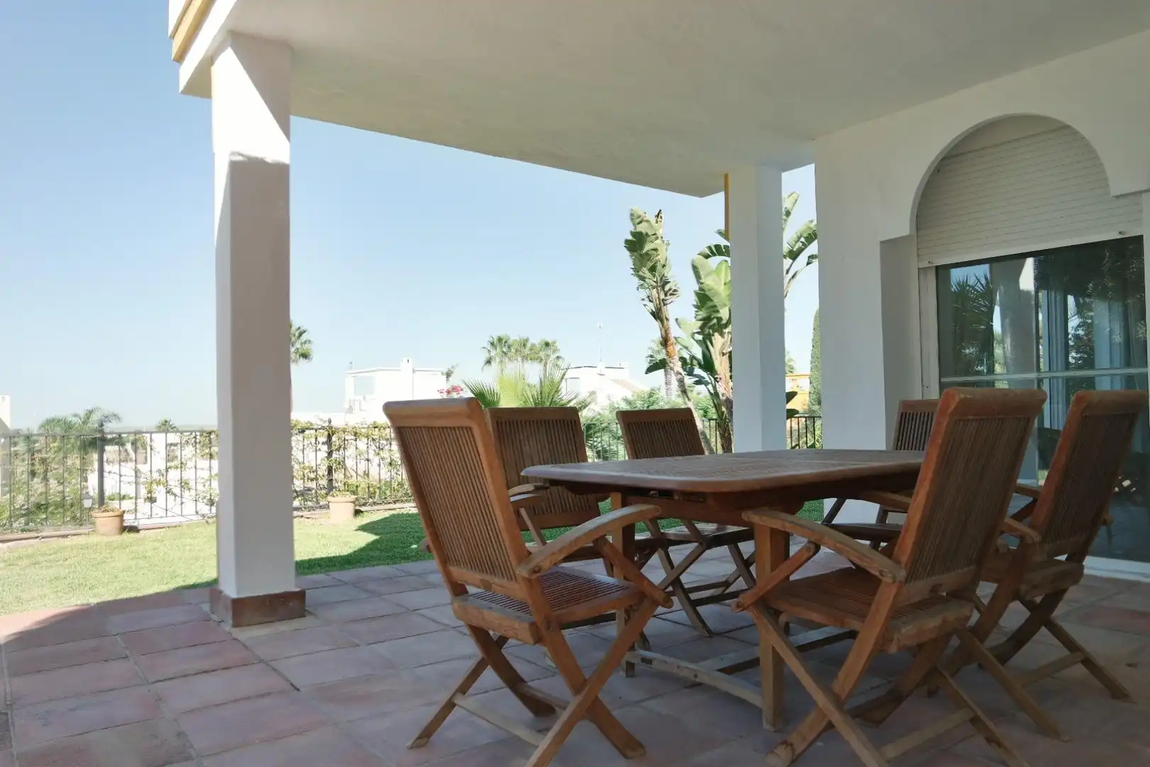 Terrasse von Haus zum Verkauf in Sanlúcar de Barrameda mit Klimaanlage, Heizung und Privatgarten
