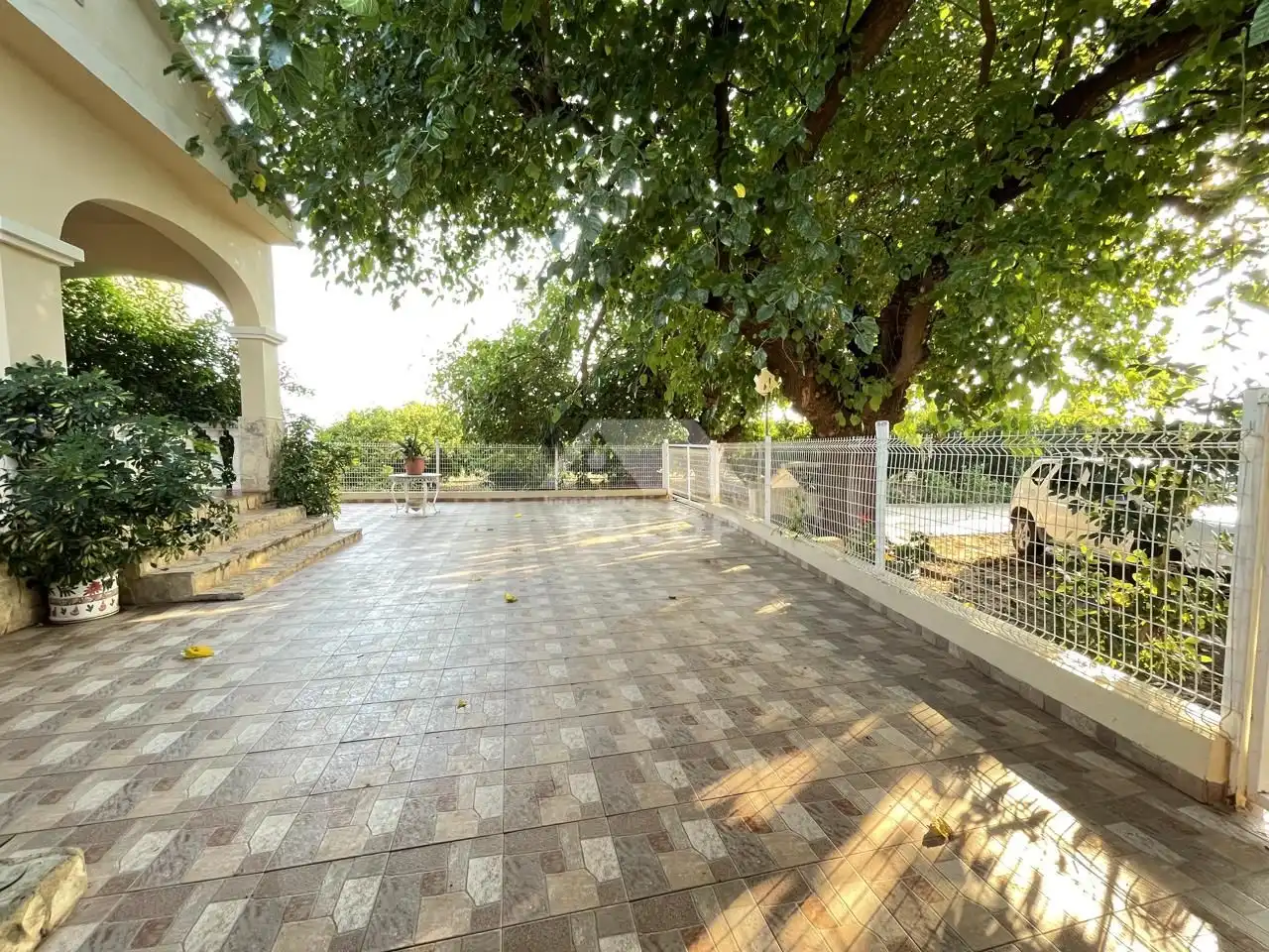 Terraza de Finca rústica en venta en La Pobla Llarga con Aire acondicionado, Jardín privado y Terraza