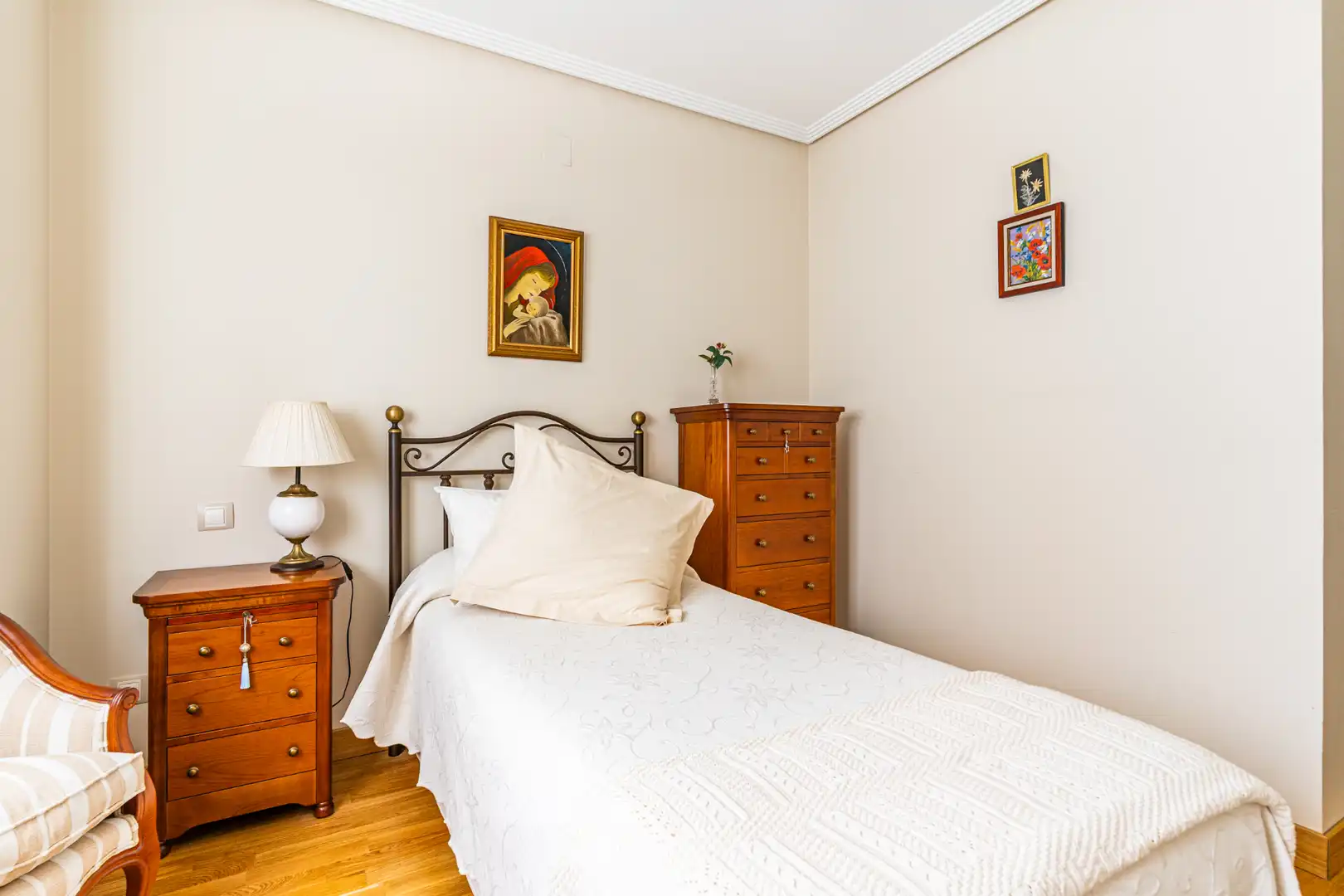 Schlafzimmer von Wohnung zum Verkauf in Las Rozas de Madrid mit Klimaanlage, Heizung und Parkett