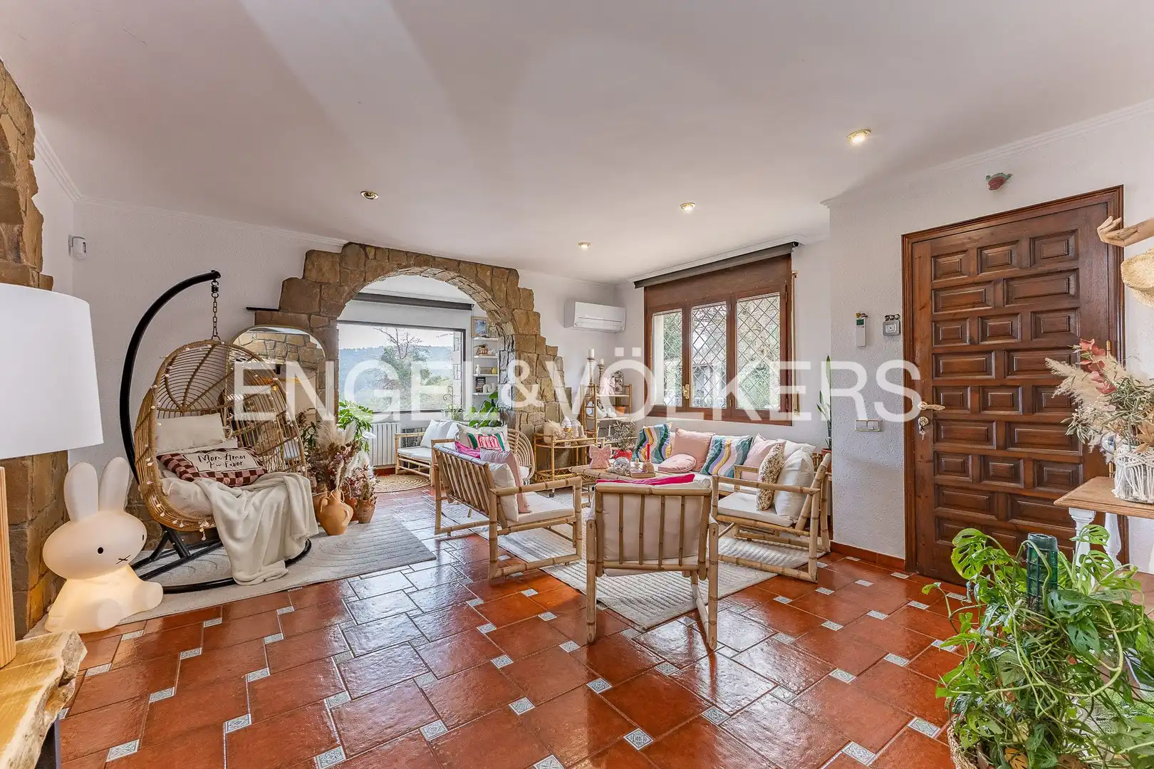 Living room of Houses for sale in Sant Salvador de Guardiola  with Air Conditioner, Heating and Private garden