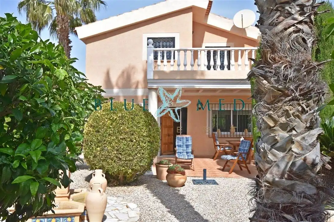 Vista exterior de Casa o chalet en venta en Mazarrón con Aire acondicionado, Jardín privado y Terraza
