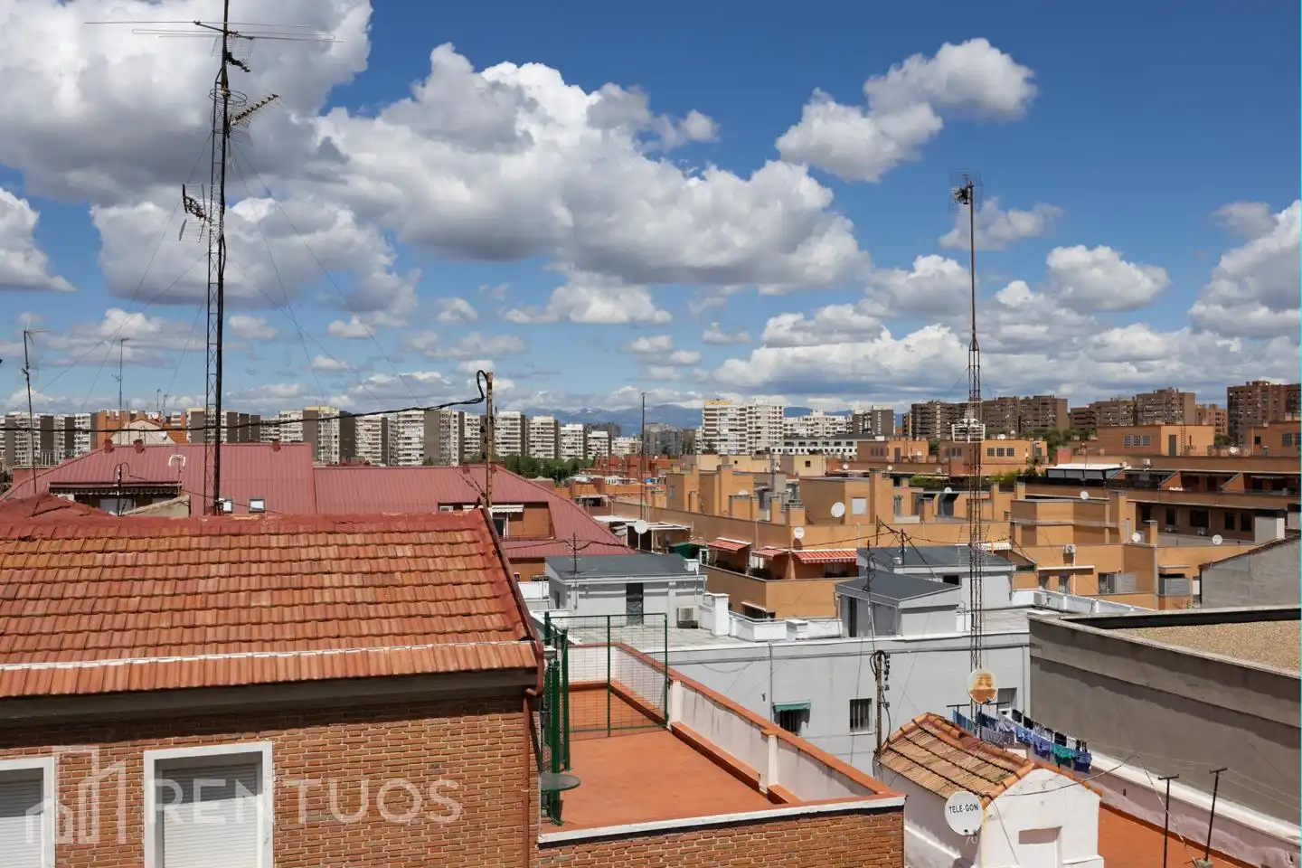 Außenansicht von Dachboden zur Miete in Madrid mit Klimaanlage, Heizung und Terrasse