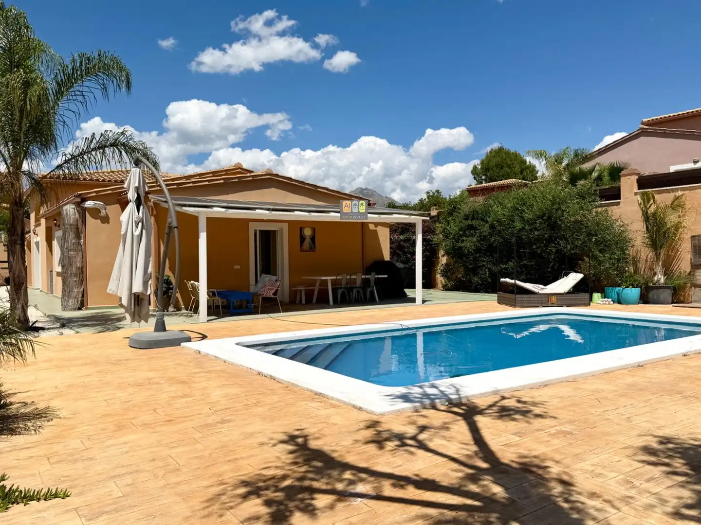 Swimming pool of Houses for rent in Busot  with Air Conditioner, Private garden and Terrace