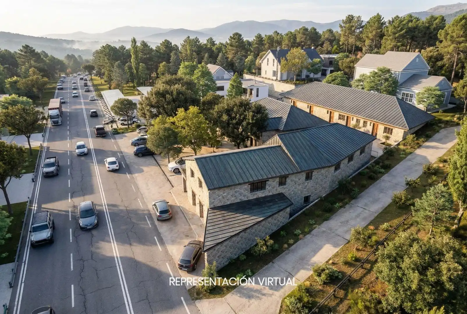 Vista exterior de Edificio en venta en Guadarrama