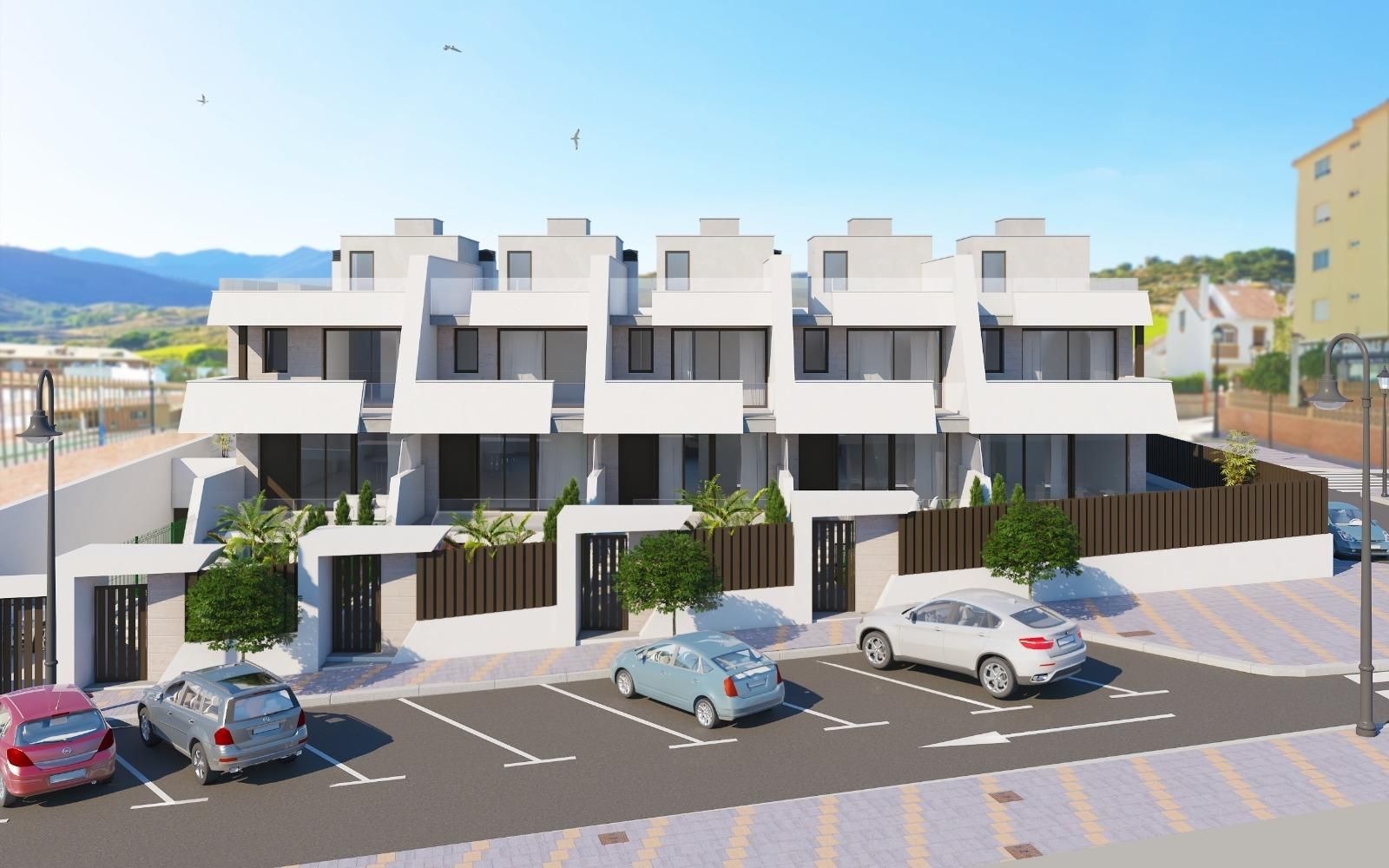 Vista exterior de Casa adosada en venta en Fuengirola con Aire acondicionado, Jardín privado y Trastero