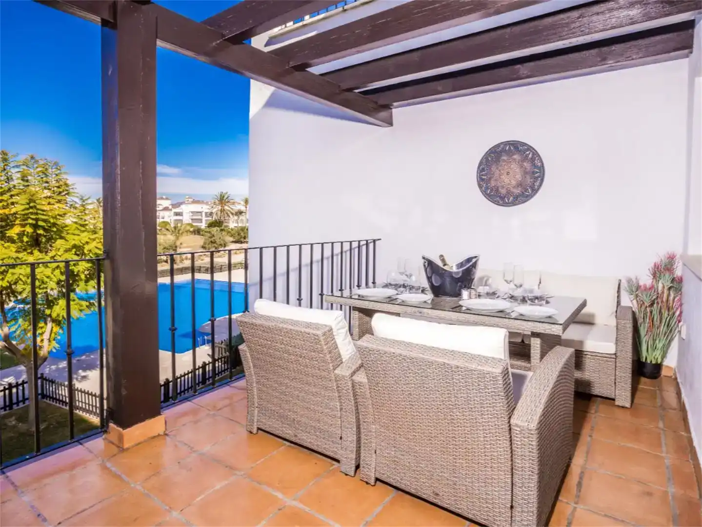 Terrassa de Apartament en venda en Torre-Pacheco amb Aire condicionat, Piscina i Balcó