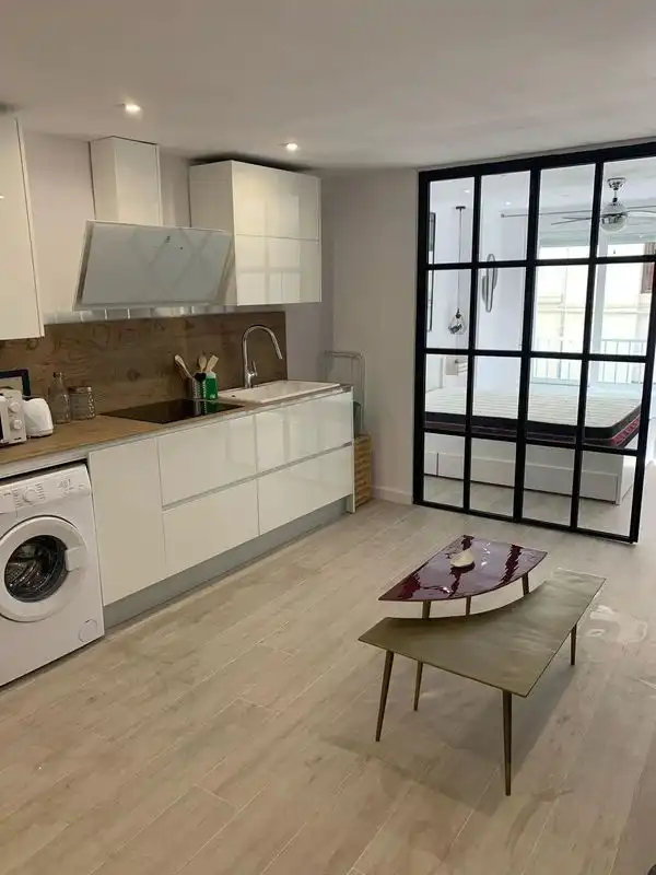 Kitchen of Flat for rent in Granada  with Air Conditioner, Parquet flooring and Furnished