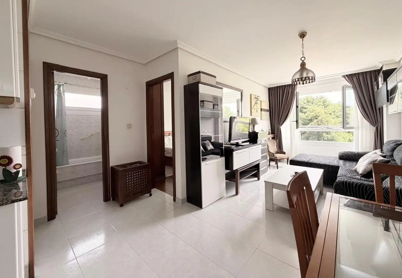 Sala de estar de Piso en venta en Cambados con Calefacción