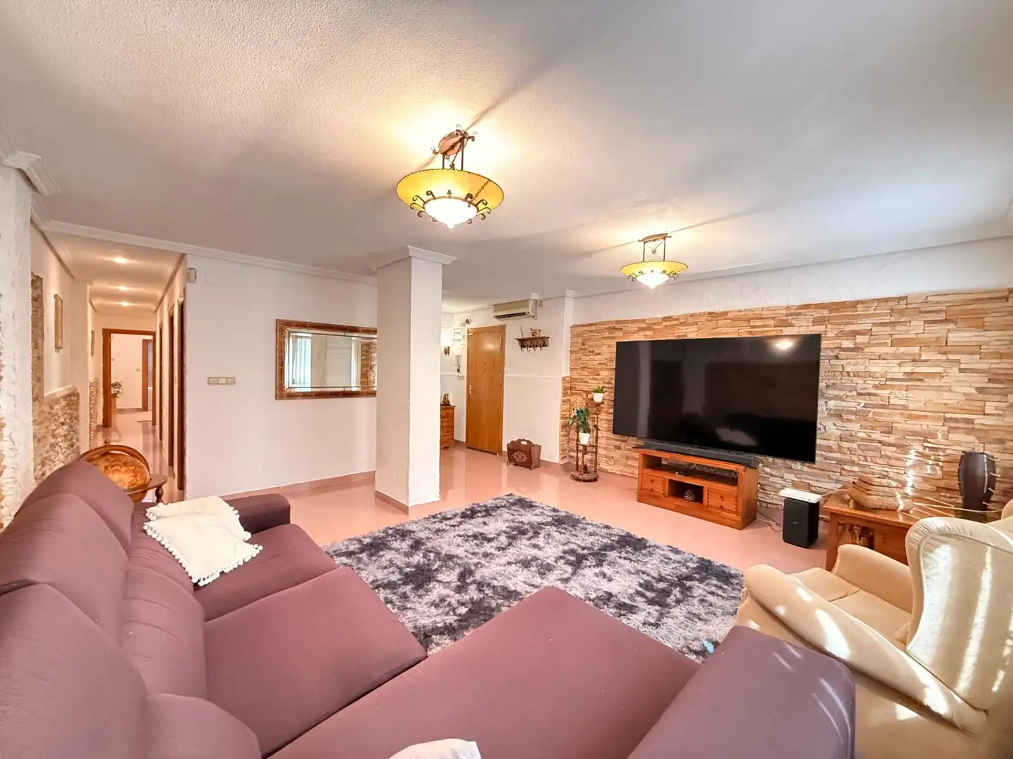 Living room of Houses for sale in Alicante / Alacant  with Air Conditioner, Heating and Terrace