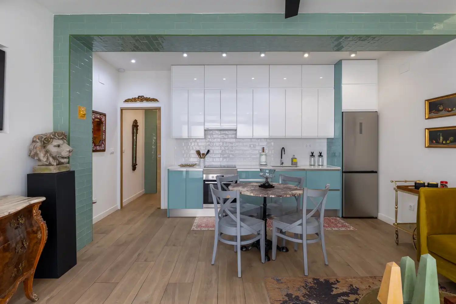 Kitchen of Flat for rent in Valencia  with Air Conditioner, Heating and Furnished