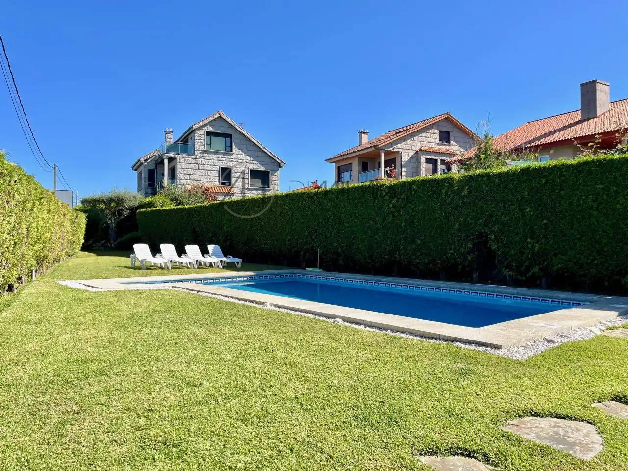 Swimming pool of Houses for sale in Vigo   with Heating, Private garden and Terrace