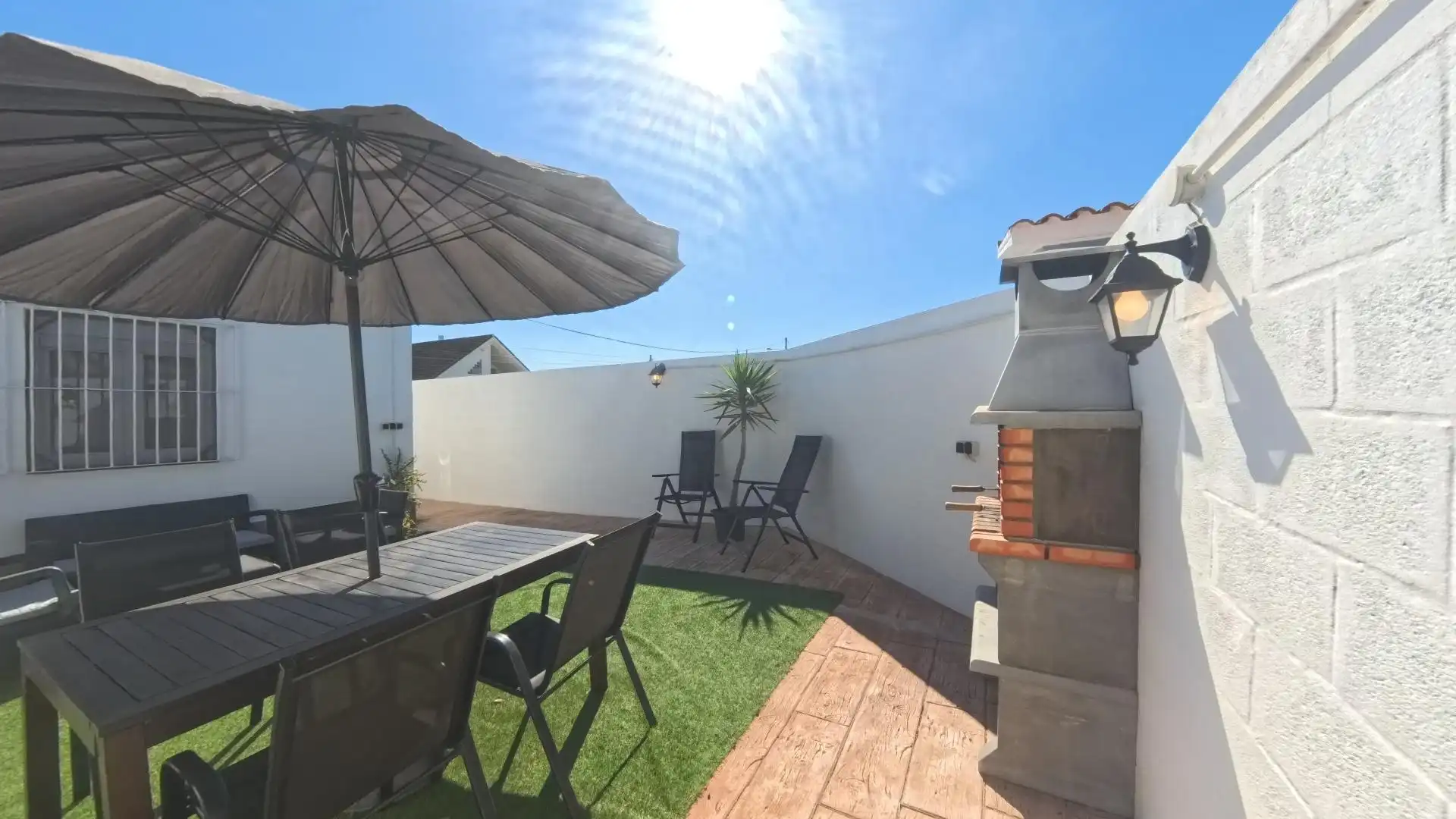 Terrassa de Casa o xalet en venda en El Puerto de Santa María amb Aire condicionat, Jardí privat i Traster