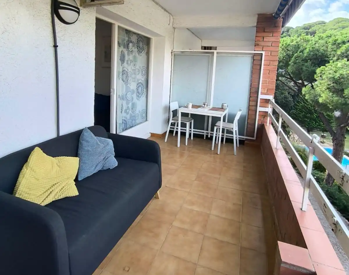 Balcony of Study for sale in Lloret de Mar  with Air Conditioner, Heating and Private garden