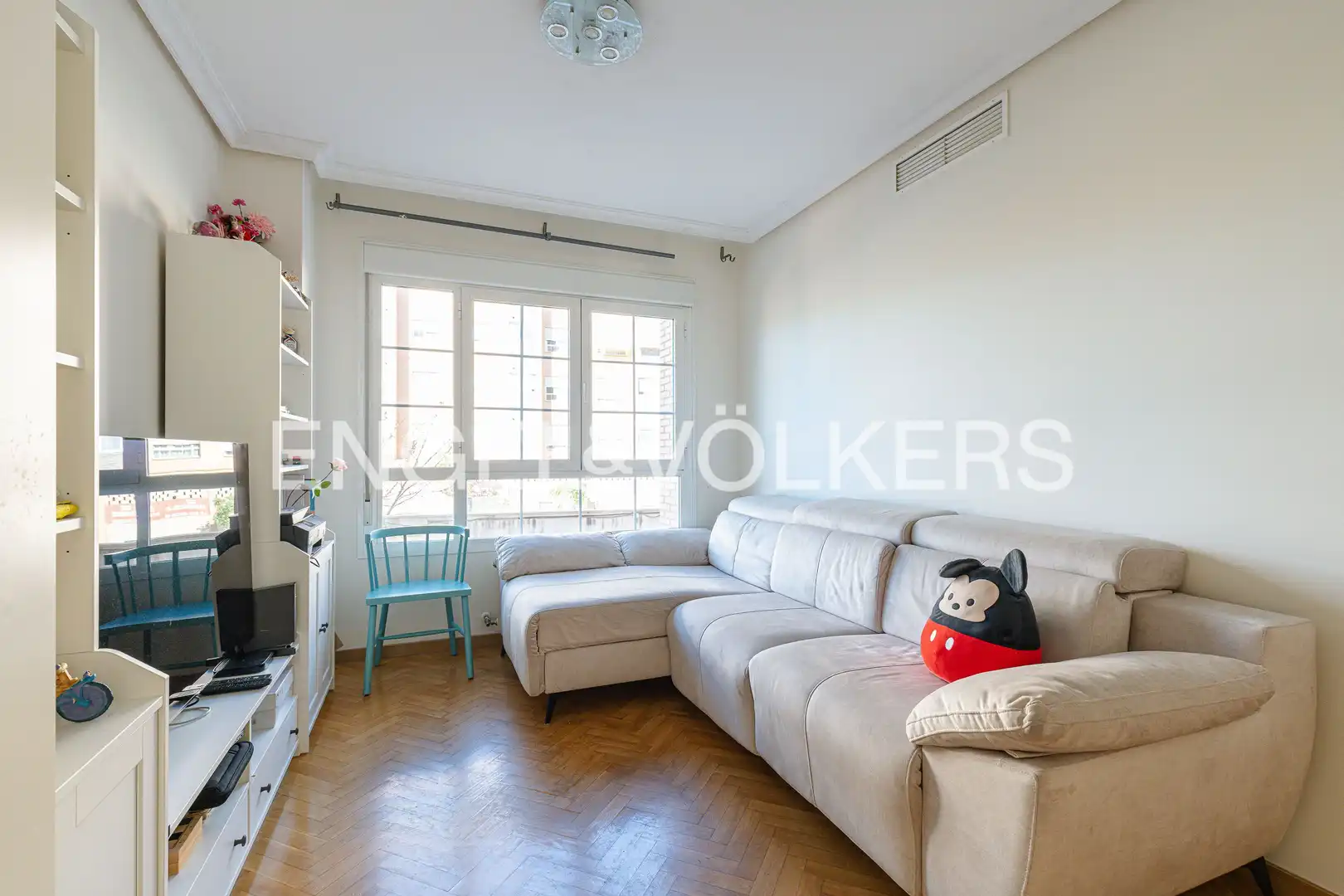 Sala de estar de Piso en venta en Coslada con Aire acondicionado, Calefacción y Parquet