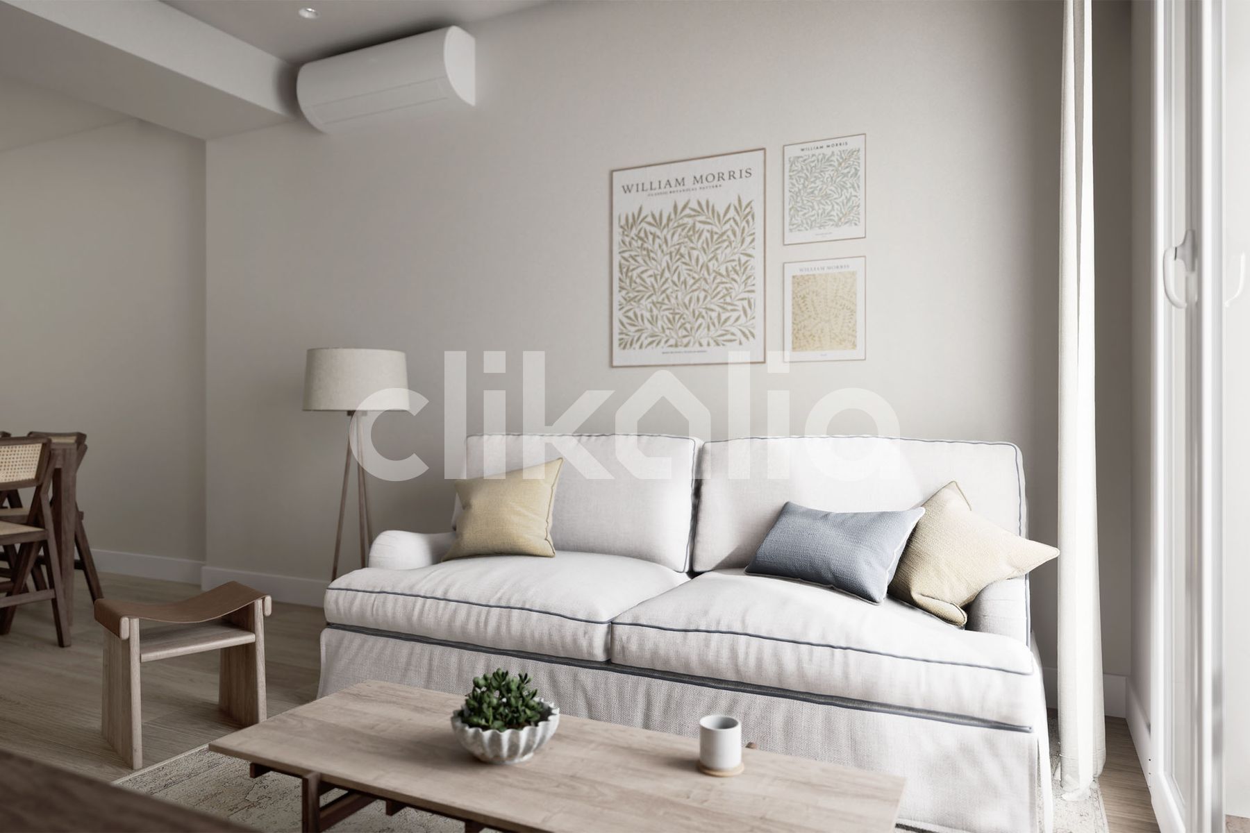 Living room of Flat for sale in  Sevilla Capital  with Air Conditioner, Terrace and Balcony