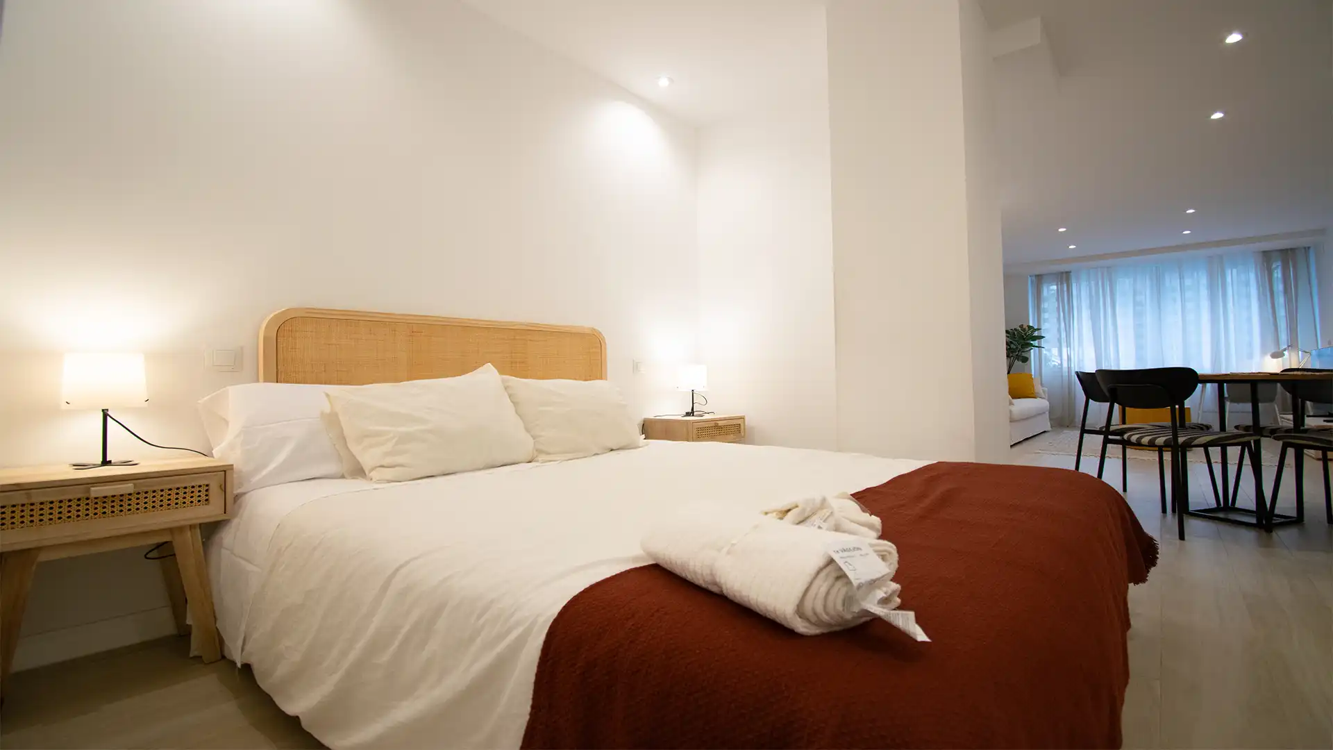 Bedroom of Flat for rent in Madrid  with Heating, Furnished and Oven